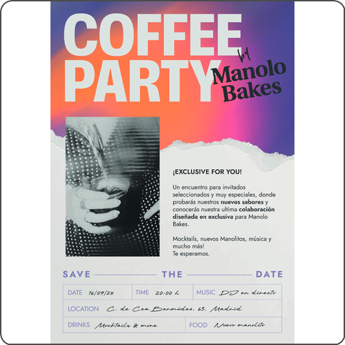 Coffee Party exclusiva by Manolo Bakes