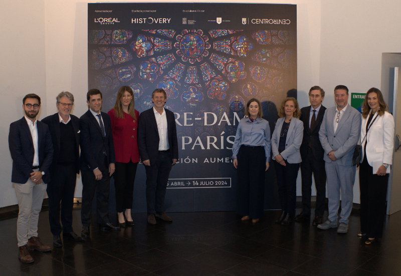 L'oréal Groupe, patrocinador exclusivo de la exposición Notre-Dame de París, que llega a España en su itinerancia por el mundo
