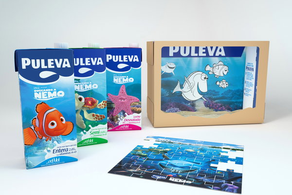 Puleva lanza una nueva línea de leche clásica adaptada nutricionalmente en colaboración con Disney Pixar©