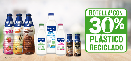 Puleva introduce un 30% de plástico reciclado en todas sus botellas de PET.png