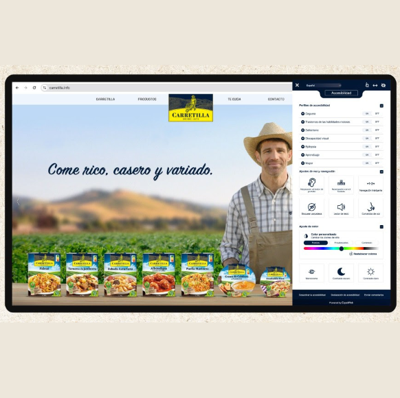 Carretilla hace más accesible su página web a personas con discapacidades
