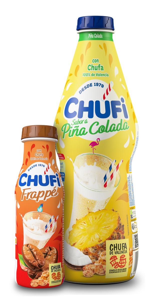 20250723 CHU Chufi presenta sus novedades para este verano Chufi Piña Colada y Chufi Frappé 250 ml.png
