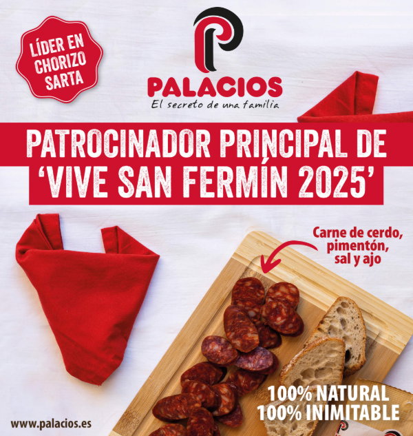 Palacios Alimentación será Patrocinador Principal de “Vive San Fermín 2025”