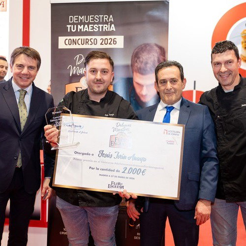 Jesús Iván Anaya, del restaurante Mirador de la Mancha de Ciudad Real, ganador del concurso “Delicias Maestras con Flor de Esgueva”