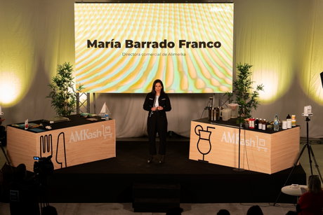 La directora comercial de Alimerka, María Barrado Franco, en un momento de su intervención.jpg
