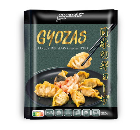 Gyoza de langostino, setas y aroma de trufa Cocinarte.jpg