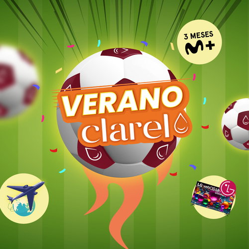 El “partido” de Clarel: suscripción a Movistar Plus, TVs y un gran sorteo final