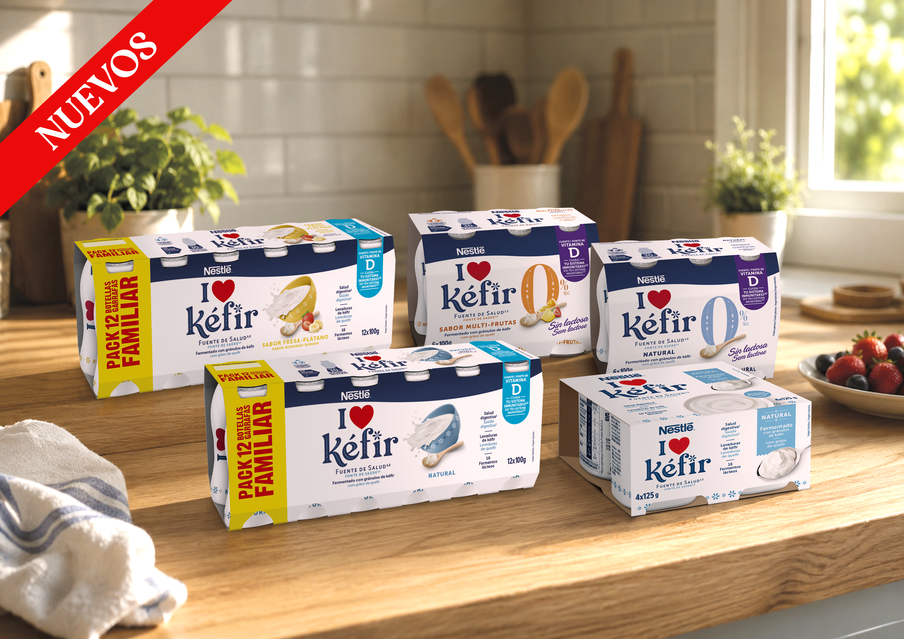 Nestlé I ❤️ kéfir sigue creciendo y amplia su gama con nuevos lanzamientos