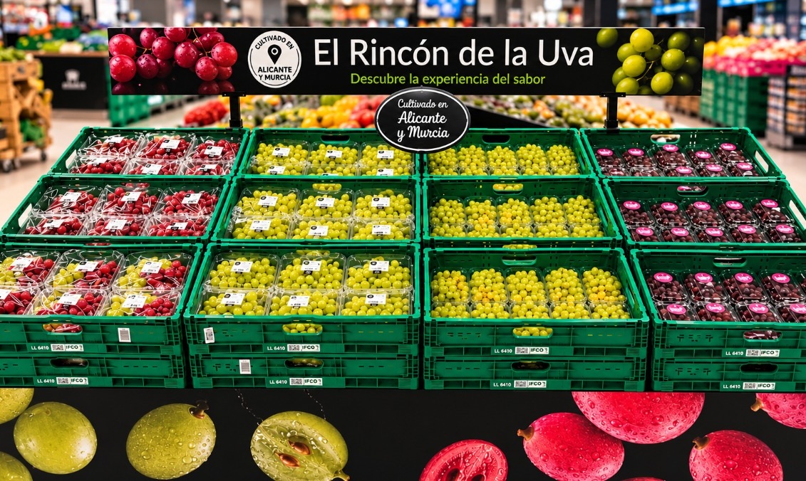 Carrefour lanza 10 nuevas variedades de uva española con sabor a mojito, sangría y algodón de azúcar