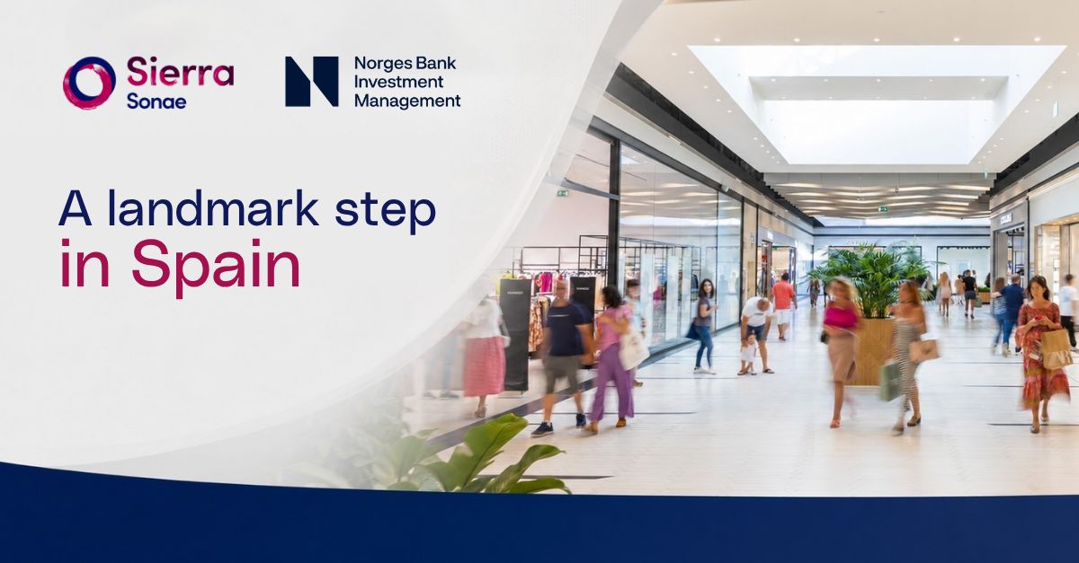 Norges Bank y Sonae Sierra constituyen una joint venture y adquieren una cartera de ocho centros comerciales en España