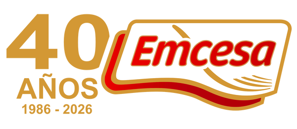 Logotipo de Emcesa con la leyenda 40 años 1986-2026 sobre fondo negro.