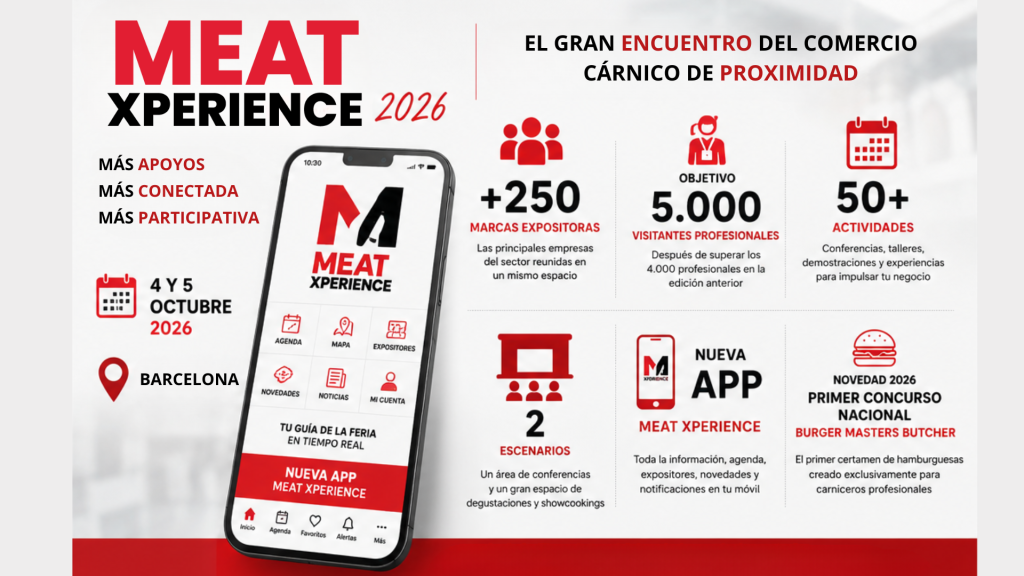 MEAT XPERIENCE 2026 estrena APP y refuerza su programa de actividades para ofrecer una experiencia más conectada y participativa