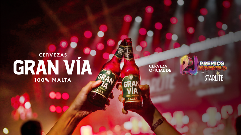 Cervezas Gran Vía, la cerveza oficial de los Premios Juventud en su primera edición europea