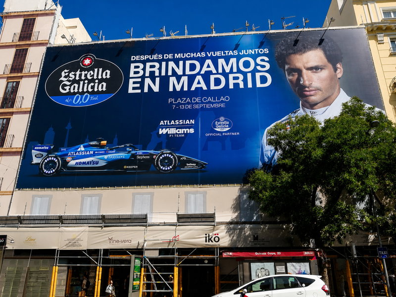 Estrella Galicia 0,0, Atlassian Williams F1 Team y Carlos Sainz