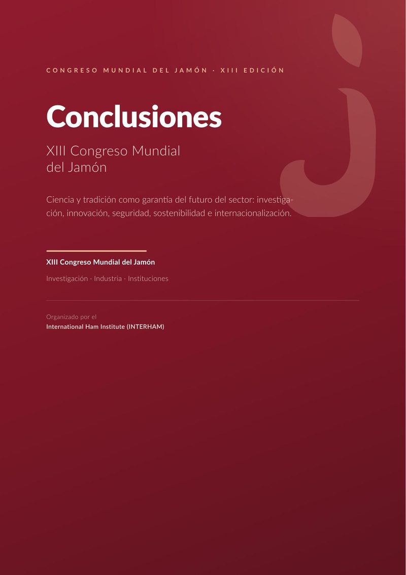 Conclusiones del XIII Congreso Mundial del Jamón