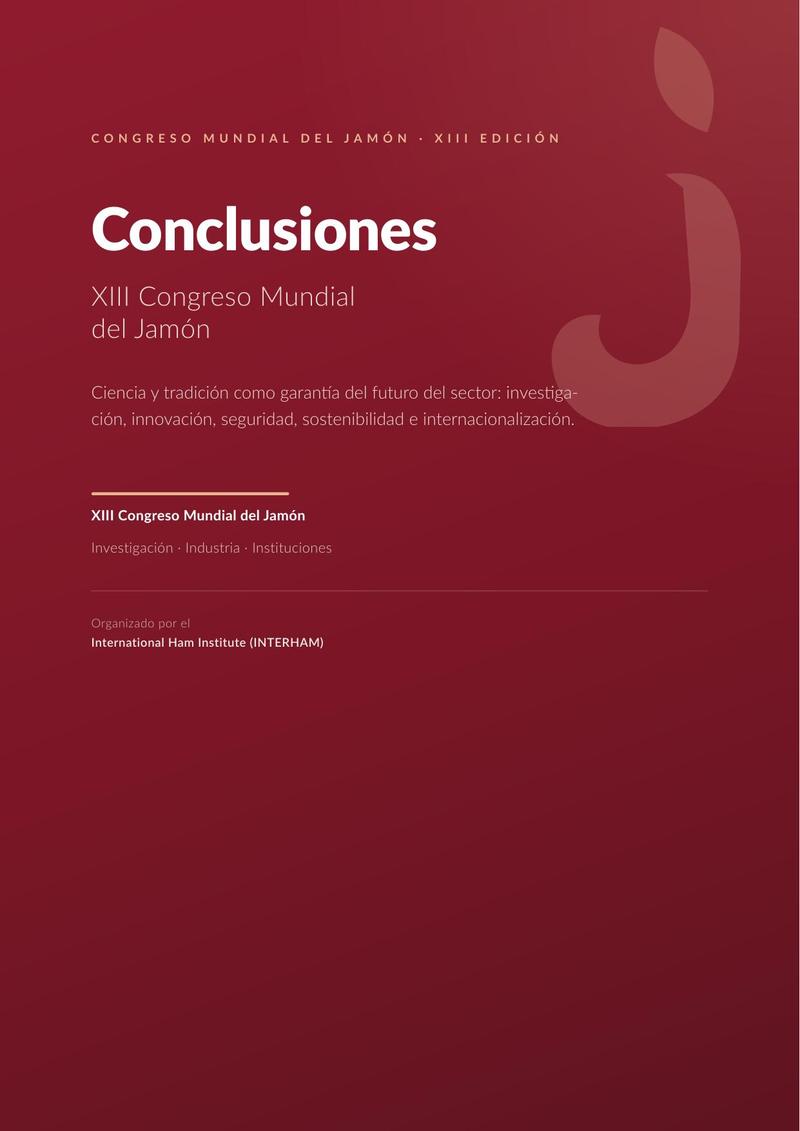 Conclusiones del XIII Congreso Mundial del Jamón